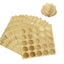 100pcs Gold Embossed Heart Sticker Envelope Sealing Sticker Wedding Invitation Greeting Card Sealing Sticker Party Supplies - Slobuy