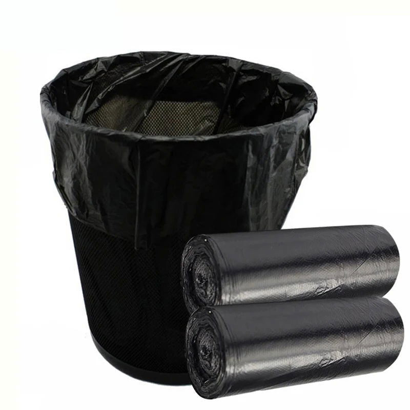 100pcs Household Black Rubbish Bag For Bathroom Garbage Bag Kitchen Points Off Trash Can Bin Rubbish Disposable Plastic Bags - Slobuy