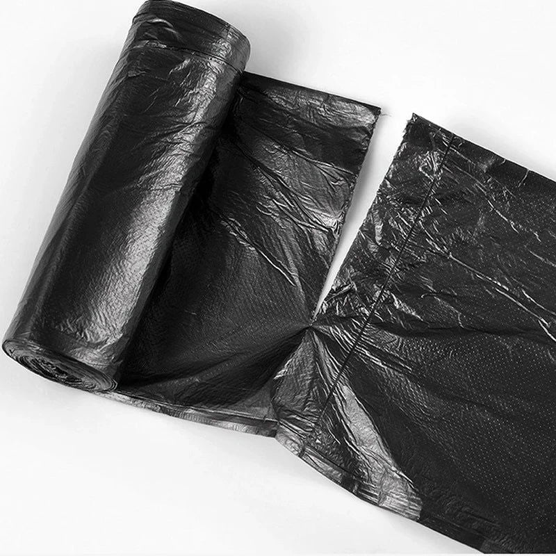 100pcs Household Black Rubbish Bag For Bathroom Garbage Bag Kitchen Points Off Trash Can Bin Rubbish Disposable Plastic Bags - Slobuy