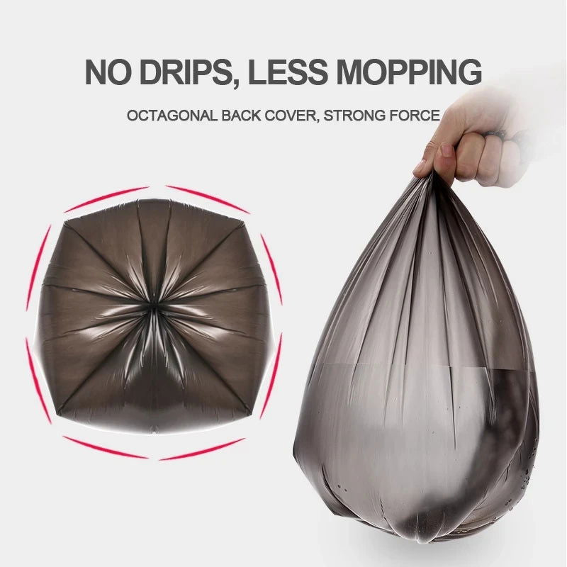 100pcs Household Black Rubbish Bag For Bathroom Garbage Bag Kitchen Points Off Trash Can Bin Rubbish Disposable Plastic Bags - Slobuy