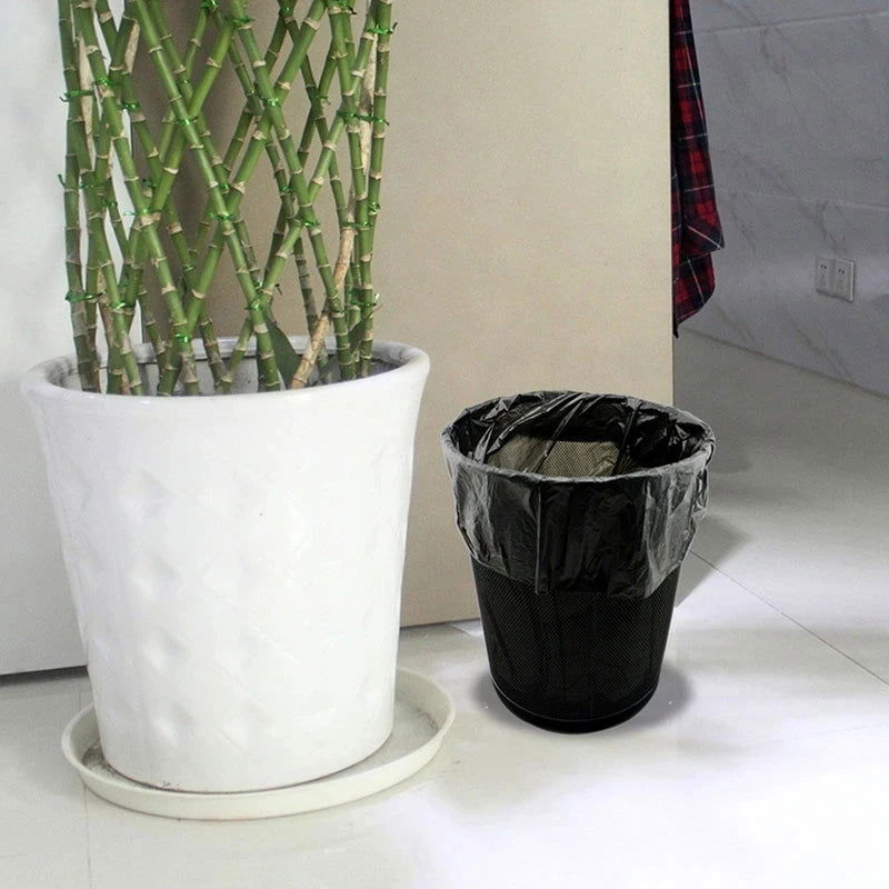 100pcs Household Black Rubbish Bag For Bathroom Garbage Bag Kitchen Points Off Trash Can Bin Rubbish Disposable Plastic Bags - Slobuy