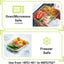 1040ML Multi-grid Glass Lunch Box Meal Prep Containers Glass Food Storage Containers With Lids Kitchen Storage & Organization - Slobuy