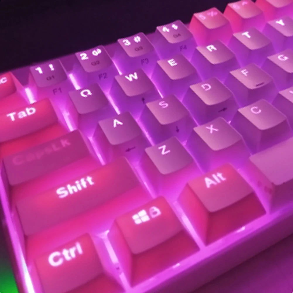 104pcs Universal Mechanical Keyboard Keycaps Ergonomic Blank Keycaps For Cherry MX Mechanical Keyboard Replacement Backlit Key - Slobuy