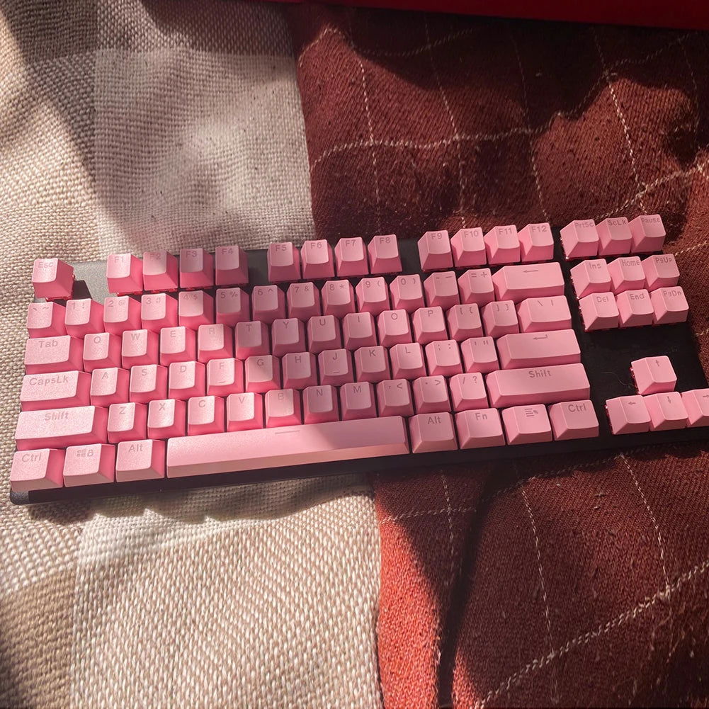 104pcs Universal Mechanical Keyboard Keycaps Ergonomic Blank Keycaps For Cherry MX Mechanical Keyboard Replacement Backlit Key - Slobuy
