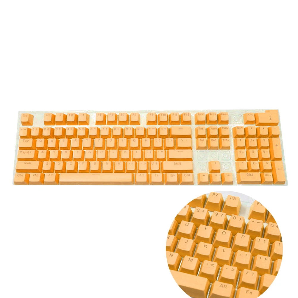 104pcs Universal Mechanical Keyboard Keycaps Ergonomic Blank Keycaps For Cherry MX Mechanical Keyboard Replacement Backlit Key - Slobuy