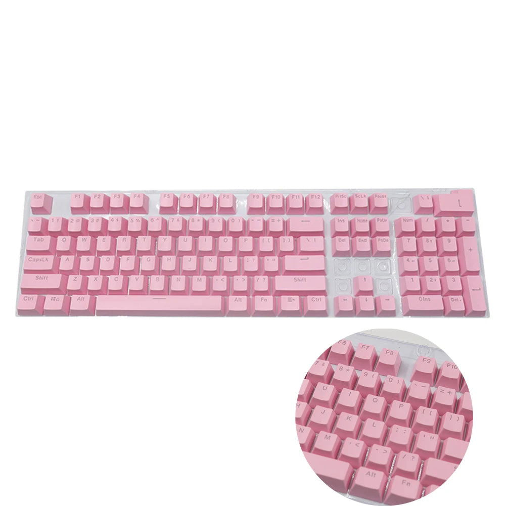 104pcs Universal Mechanical Keyboard Keycaps Ergonomic Blank Keycaps For Cherry MX Mechanical Keyboard Replacement Backlit Key - Slobuy