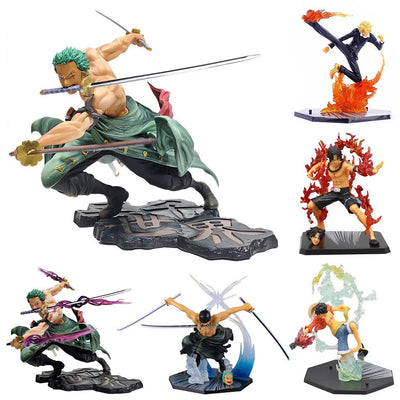 10CM One Piece Luffy Figure Roronoa Zoro Three-Blade Sa-Maximum Manga Anime Statue PVC Action Collection Model Toys For Children - Slobuy