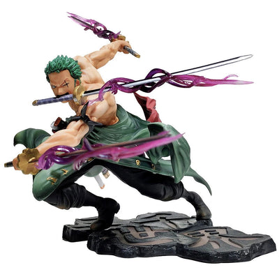 10CM One Piece Luffy Figure Roronoa Zoro Three-Blade Sa-Maximum Manga Anime Statue PVC Action Collection Model Toys For Children - Slobuy