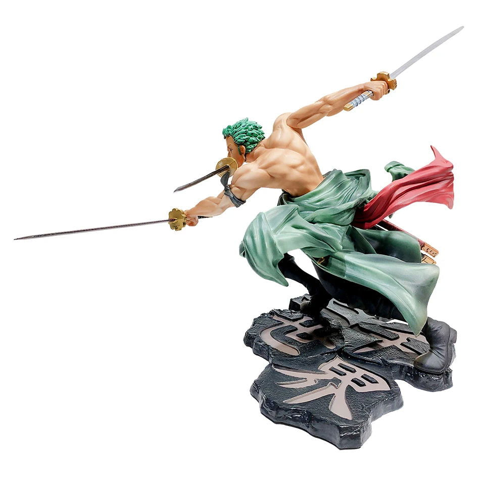 10CM One Piece Luffy Figure Roronoa Zoro Three-Blade Sa-Maximum Manga Anime Statue PVC Action Collection Model Toys For Children - Slobuy