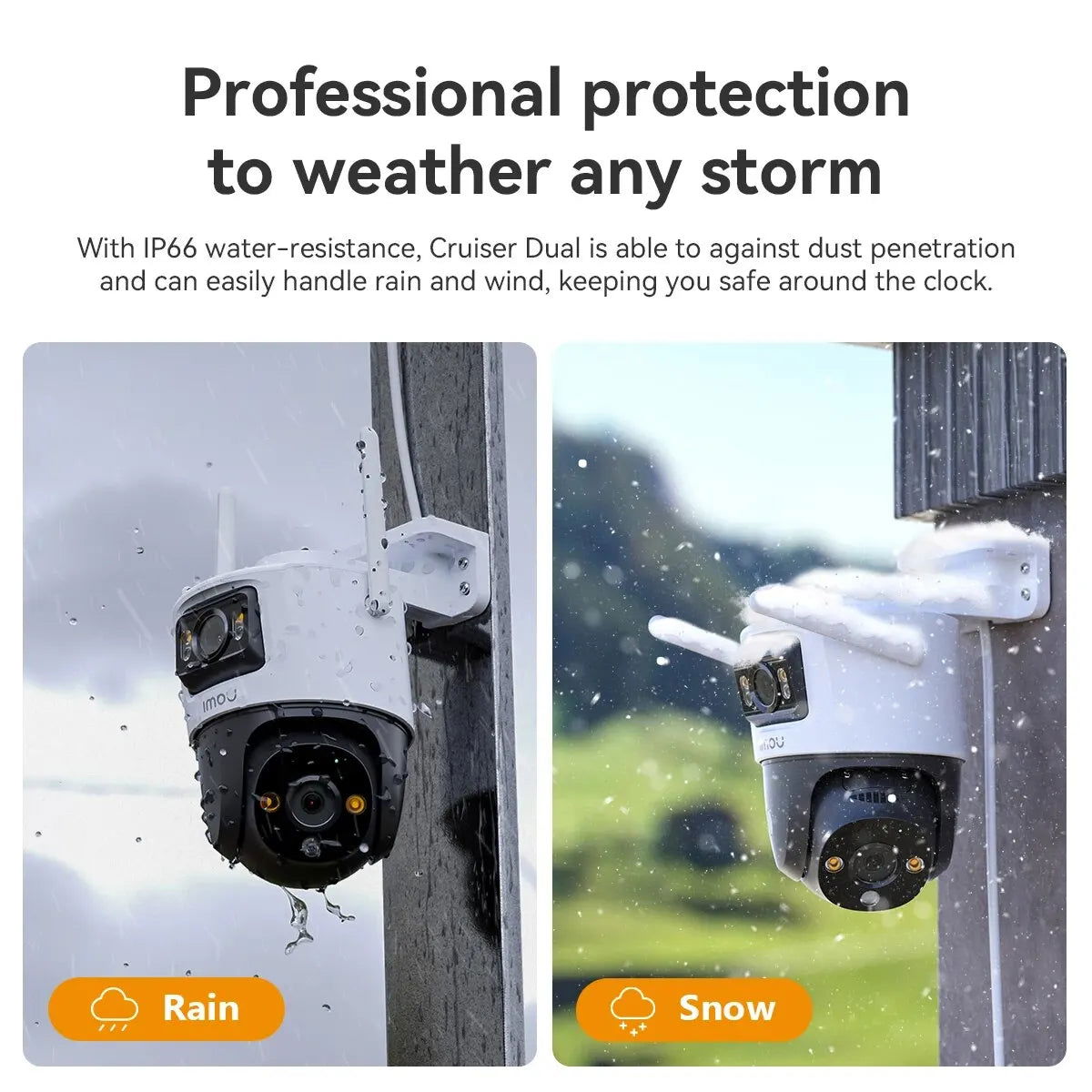 IMOU Cruiser Dual 8MP/10MP Dual Lens Outdoor PT Camera Home Security IP Camera AI Human & Vehicle Detection Surveillance Camera - Slobuy