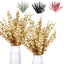 10PCS Gold Eucalyptus Leaf Artificial Plants Diy Christmas Fake Plant Flower Bouquet Ornament Home Garden Party Wedding Decor - Slobuy