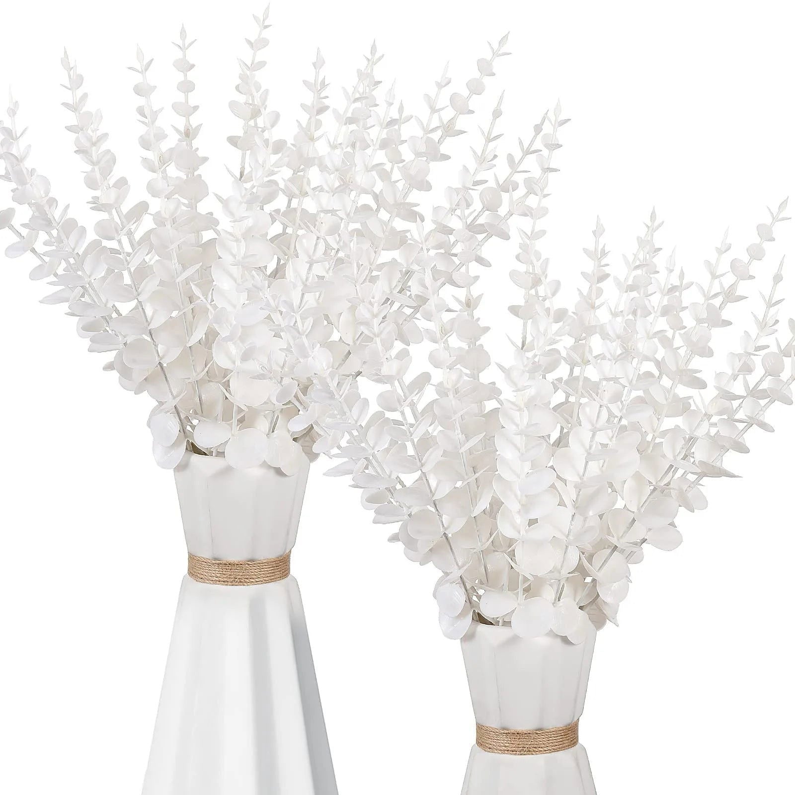 10PCS Gold Eucalyptus Leaf Artificial Plants Diy Christmas Fake Plant Flower Bouquet Ornament Home Garden Party Wedding Decor - Slobuy