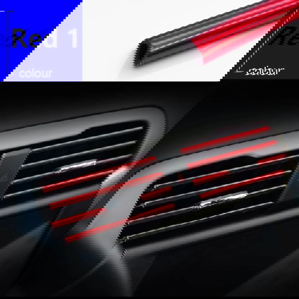 10Pcs 20cm Car Air Conditioner Outlet Decorative U Shape Moulding Trim Decor Strips Car Styling Car Door Edge Corner Protector - Slobuy