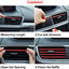 10Pcs 20cm Car Air Conditioner Outlet Decorative U Shape Moulding Trim Decor Strips Car Styling Car Door Edge Corner Protector - Slobuy