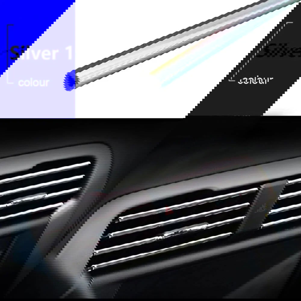10Pcs 20cm Car Air Conditioner Outlet Decorative U Shape Moulding Trim Decor Strips Car Styling Car Door Edge Corner Protector - Slobuy