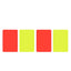 2/10Pcs PVC Soccer Referee Red Yellow Card Football Match Training Tool 3.2x4.3 inch Warning and Ejection Card Football Supplies - Slobuy