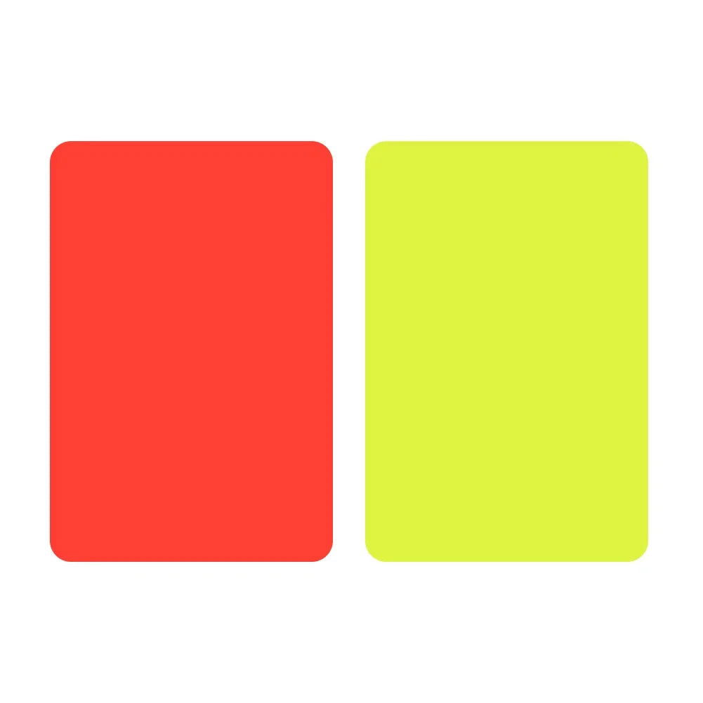 2/10Pcs PVC Soccer Referee Red Yellow Card Football Match Training Tool 3.2x4.3 inch Warning and Ejection Card Football Supplies - Slobuy