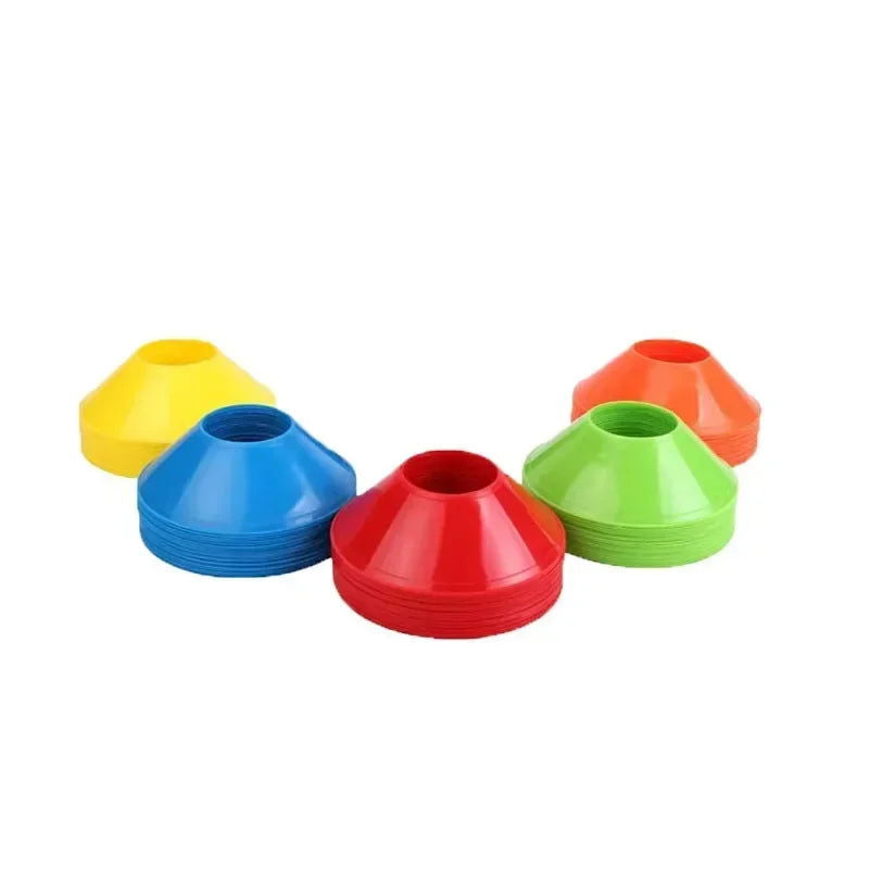 10Pcs Soccer Cones Disc Football Training Discs With Carry Bag Holder Agility Exercise Field Markers Sports Training Equipment - Slobuy