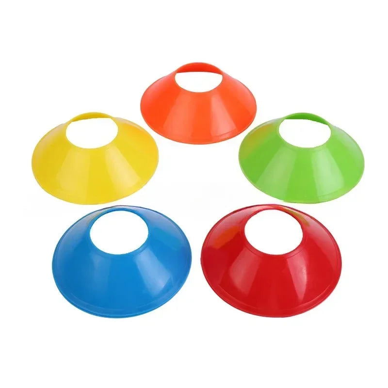 10Pcs Soccer Cones Disc Football Training Discs With Carry Bag Holder Agility Exercise Field Markers Sports Training Equipment - Slobuy