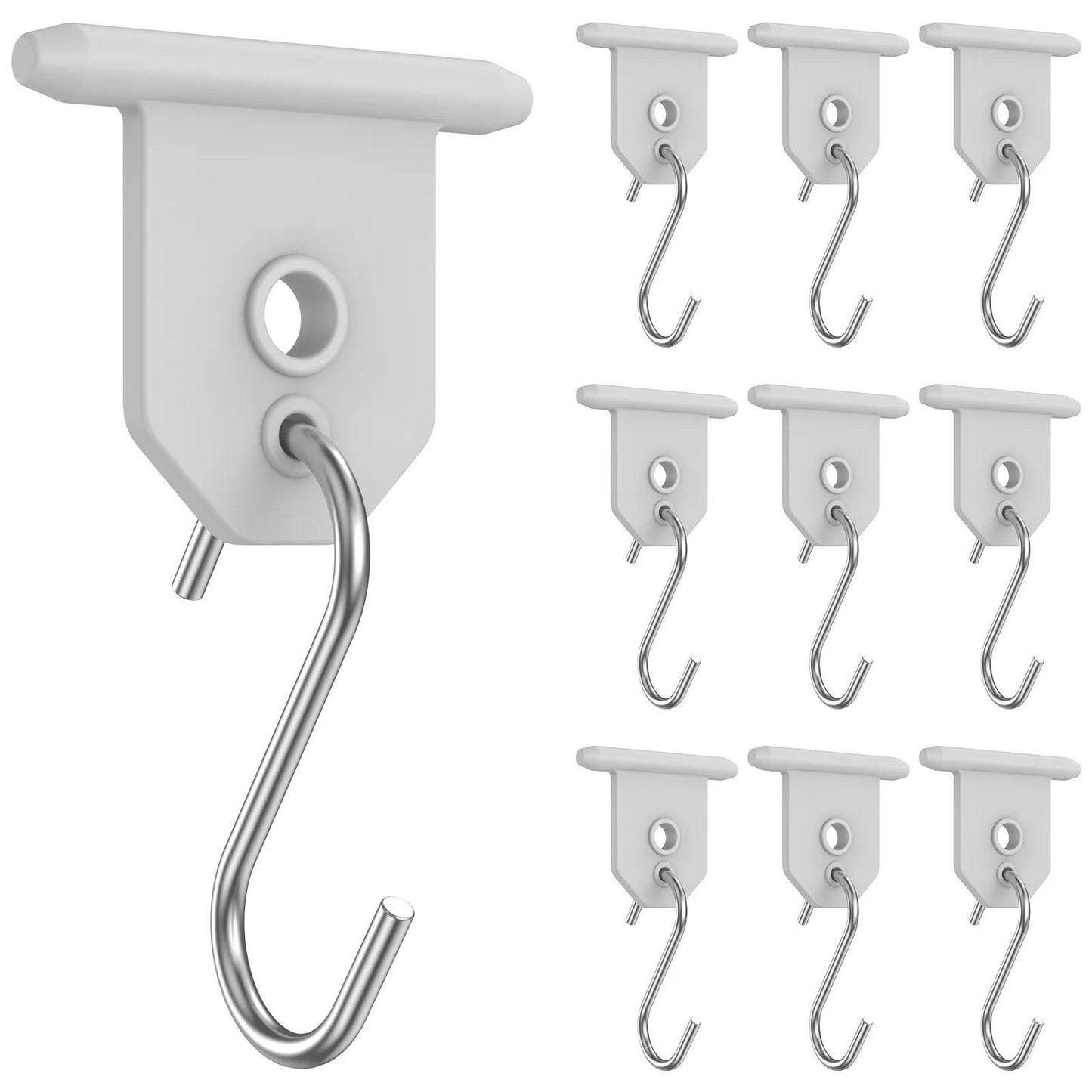 10Pcs Sturdy Awning Hooks for RV S Shaped Camping Awning Hooks Metal Party Light Hangers Hats Outdoor Camper Hanging Accessories - Slobuy
