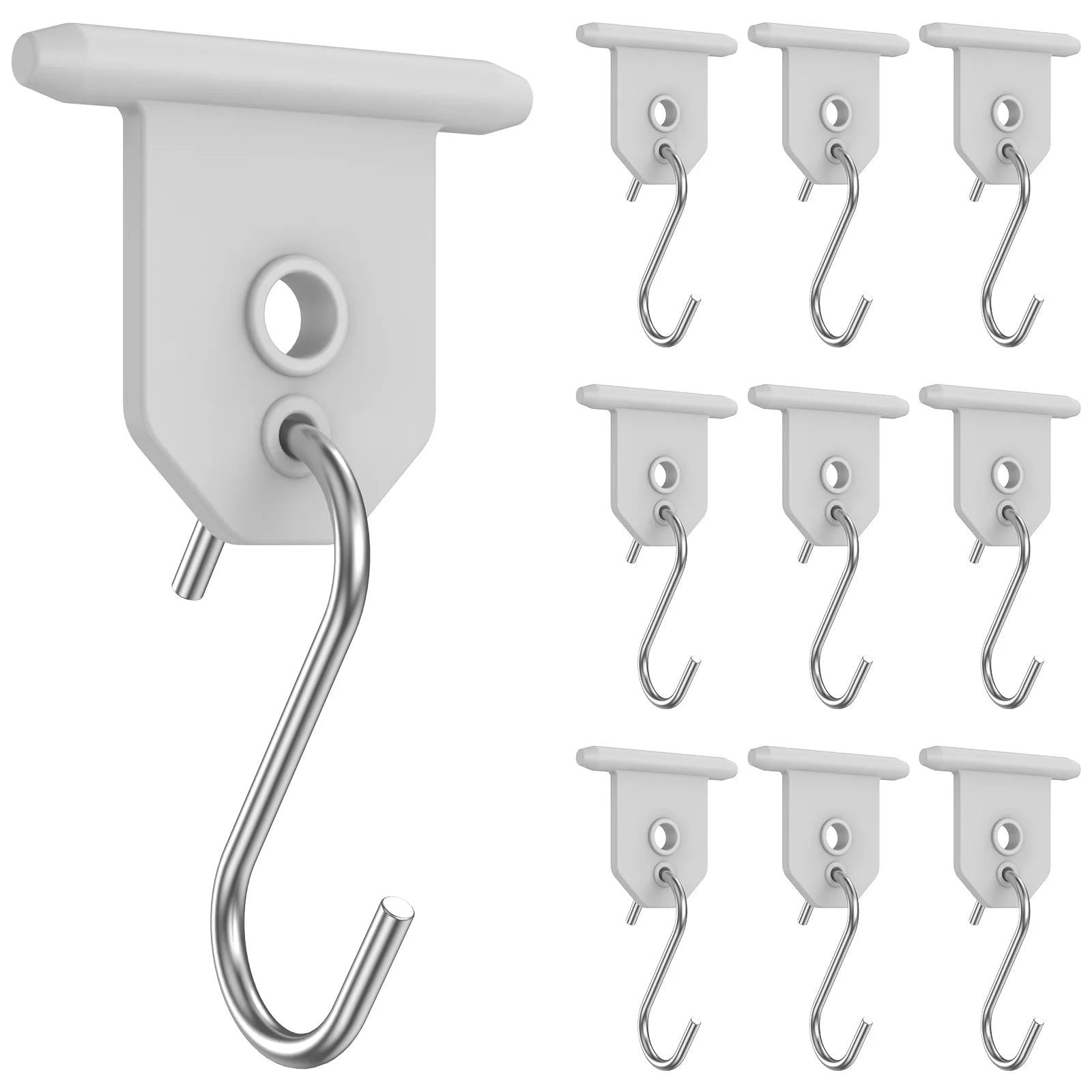 10Pcs Sturdy Awning Hooks for RV S Shaped Camping Awning Hooks Metal Party Light Hangers Hats Outdoor Camper Hanging Accessories - Slobuy