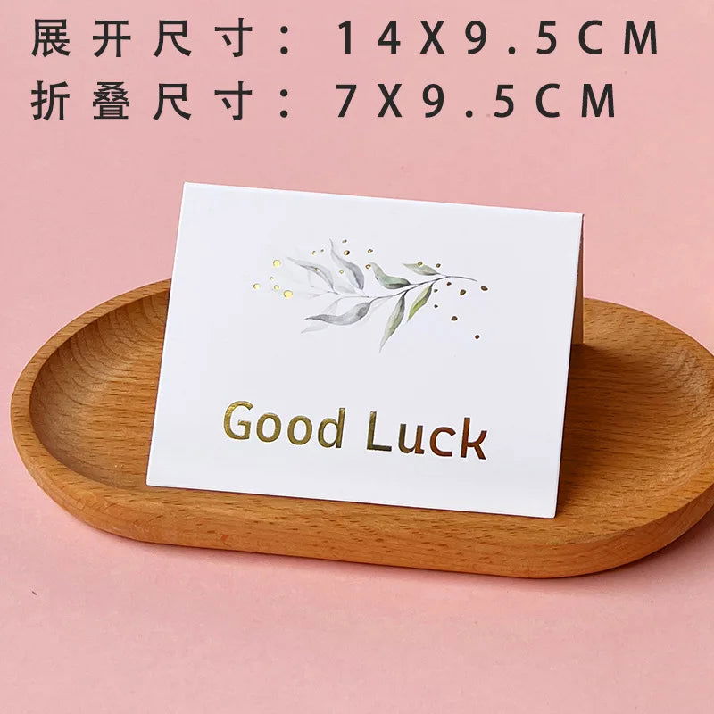 50/10Pcs Thank You Greeting Paper Envelopes Wedding Card New Year Blessing Postcards Business Invitations Party Supplies - Slobuy