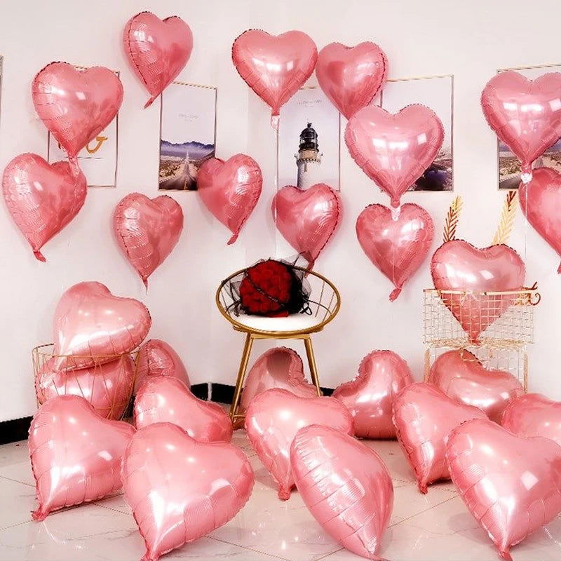 10Pcs Wedding Decoration Love Balloons Valentine's Day Couple Romantic Proposal Christmas DIY Birthday Party Ornament Balloon - Slobuy