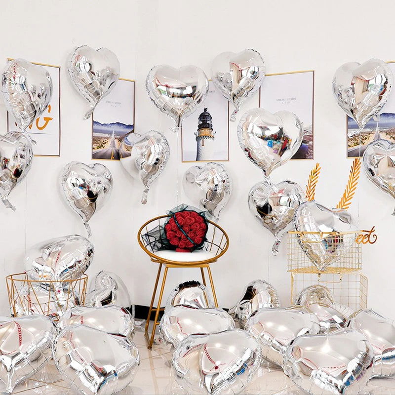 10Pcs Wedding Decoration Love Balloons Valentine's Day Couple Romantic Proposal Christmas DIY Birthday Party Ornament Balloon - Slobuy
