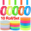 5/10Roll Waterproof Index Stickers Transparent Fluorescent Tape Tabs Reading Note Stationery Label School Office Students Gift - Slobuy