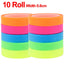 5/10Roll Waterproof Index Stickers Transparent Fluorescent Tape Tabs Reading Note Stationery Label School Office Students Gift - Slobuy