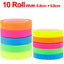 5/10Roll Waterproof Index Stickers Transparent Fluorescent Tape Tabs Reading Note Stationery Label School Office Students Gift - Slobuy