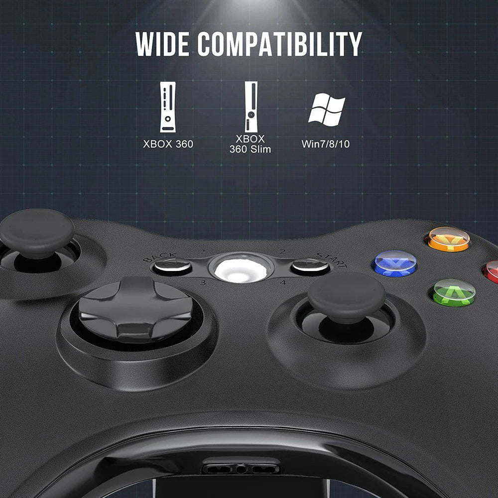 XBOX 360 wired gamepad  supports Xbox 360 slim PC gamepad  supports Steam and can adapt to Win7/10 - Slobuy