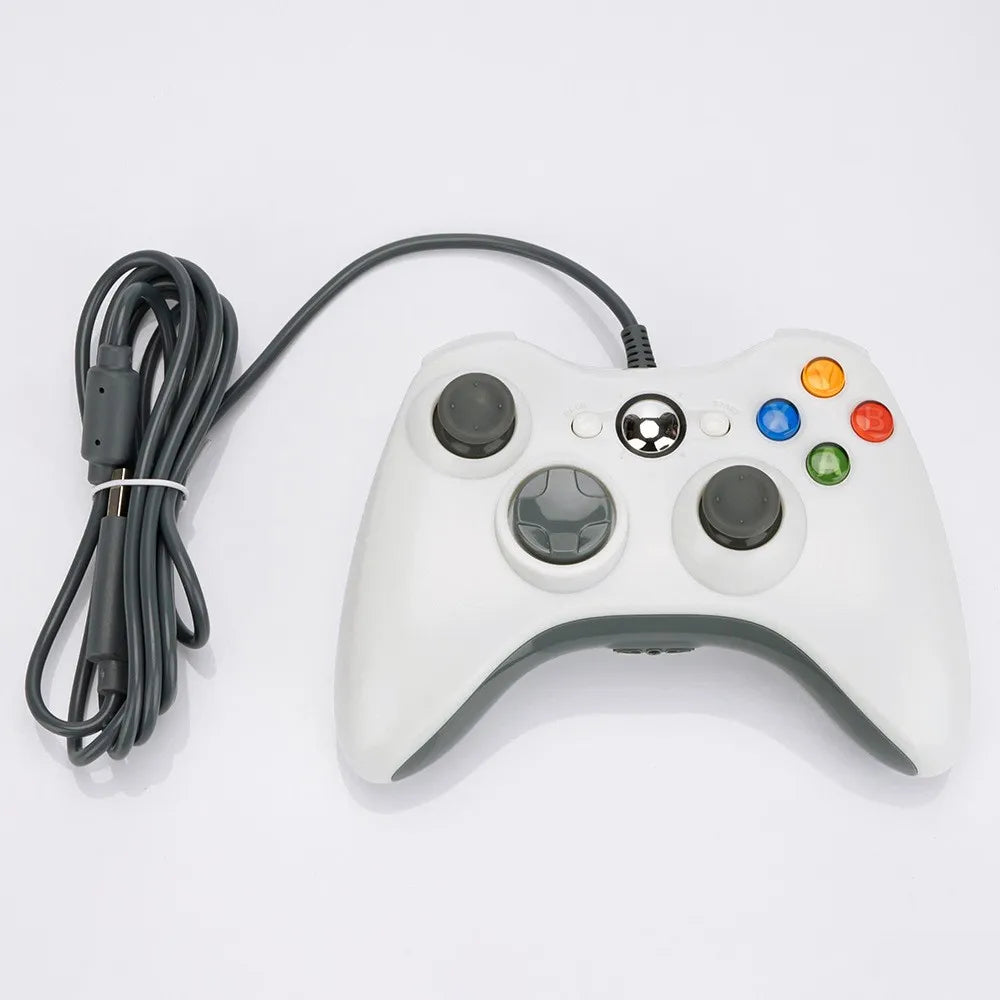 XBOX 360 wired gamepad  supports Xbox 360 slim PC gamepad  supports Steam and can adapt to Win7/10 - Slobuy