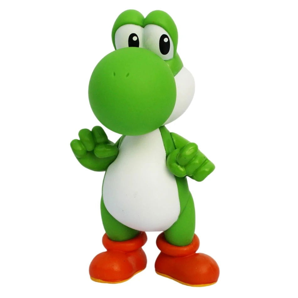 10~14CM Super Mario Bros PVC Action Figure Toys Dolls Model Set Luigi Yoshi Donkey Kong Mushroom For Kids Birthday Gifts - Slobuy