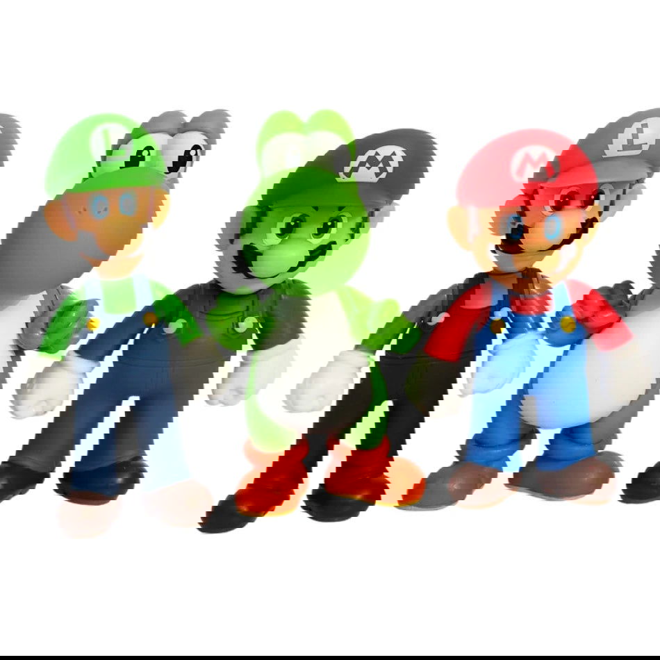 10~14CM Super Mario Bros PVC Action Figure Toys Dolls Model Set Luigi Yoshi Donkey Kong Mushroom For Kids Birthday Gifts - Slobuy