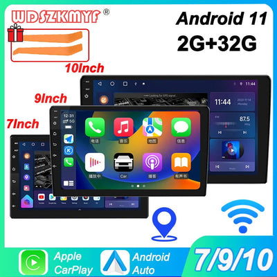 7"/9"/10" Android 11 Car Radio Androidauto Carplay 2 Din GPS Car Audio Automotive Multimedia Player car intelligent systems - Slobuy