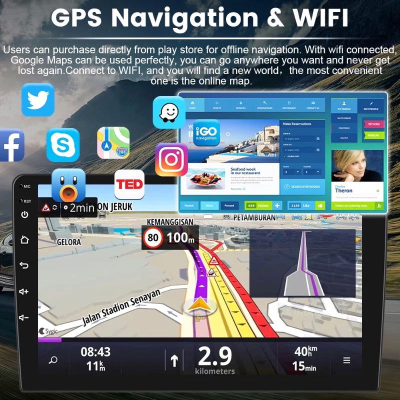 7"/9"/10" Android 11 Car Radio Androidauto Carplay 2 Din GPS Car Audio Automotive Multimedia Player car intelligent systems - Slobuy