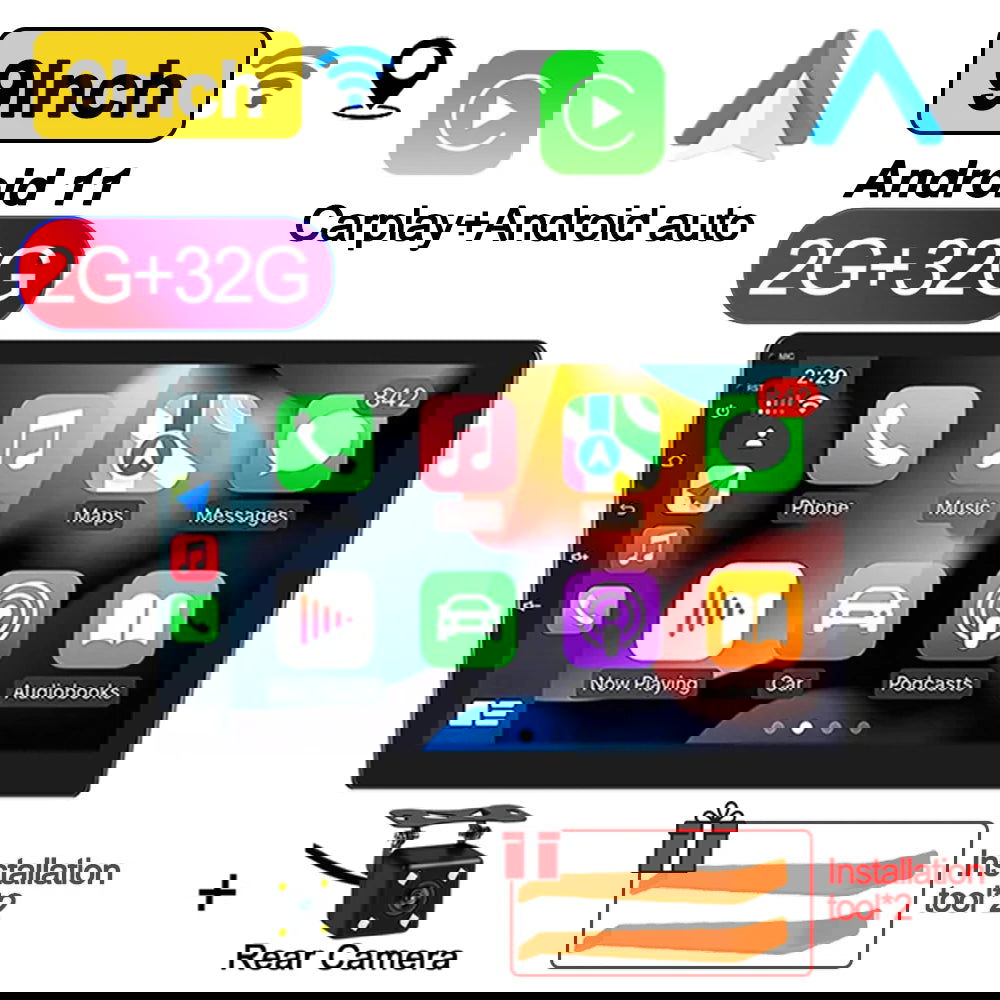 7"/9"/10" Android 11 Car Radio Androidauto Carplay 2 Din GPS Car Audio Automotive Multimedia Player car intelligent systems - Slobuy
