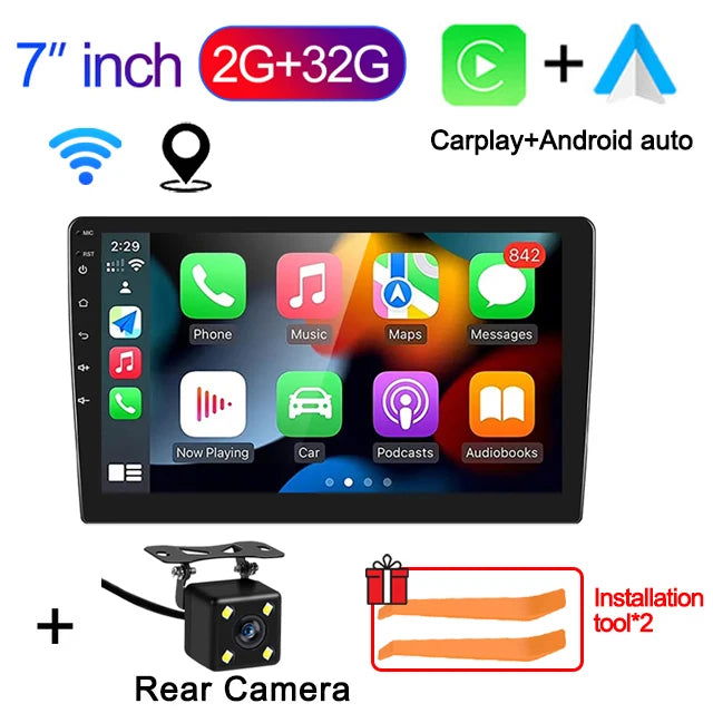 7"/9"/10" Android 11 Car Radio Androidauto Carplay 2 Din GPS Car Audio Automotive Multimedia Player car intelligent systems - Slobuy