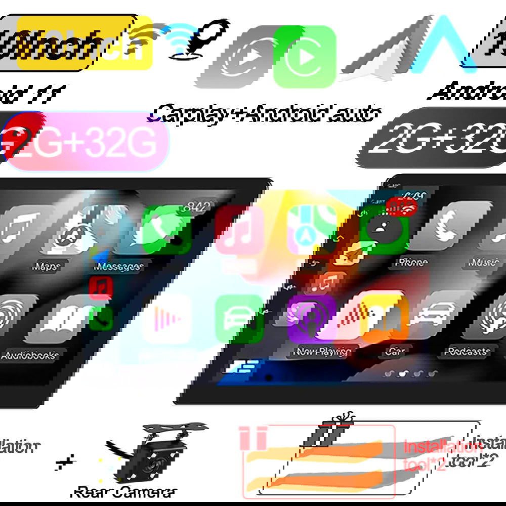 7"/9"/10" Android 11 Car Radio Androidauto Carplay 2 Din GPS Car Audio Automotive Multimedia Player car intelligent systems - Slobuy