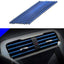 10 Pcs 20cm Car Air Conditioner Vent Outlet Trim Strips U Shape Chrome PVC Colorful Shiny Car Trim Strips for Car Decoration - Slobuy