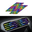 10 Pcs 20cm Car Air Conditioner Vent Outlet Trim Strips U Shape Chrome PVC Colorful Shiny Car Trim Strips for Car Decoration - Slobuy