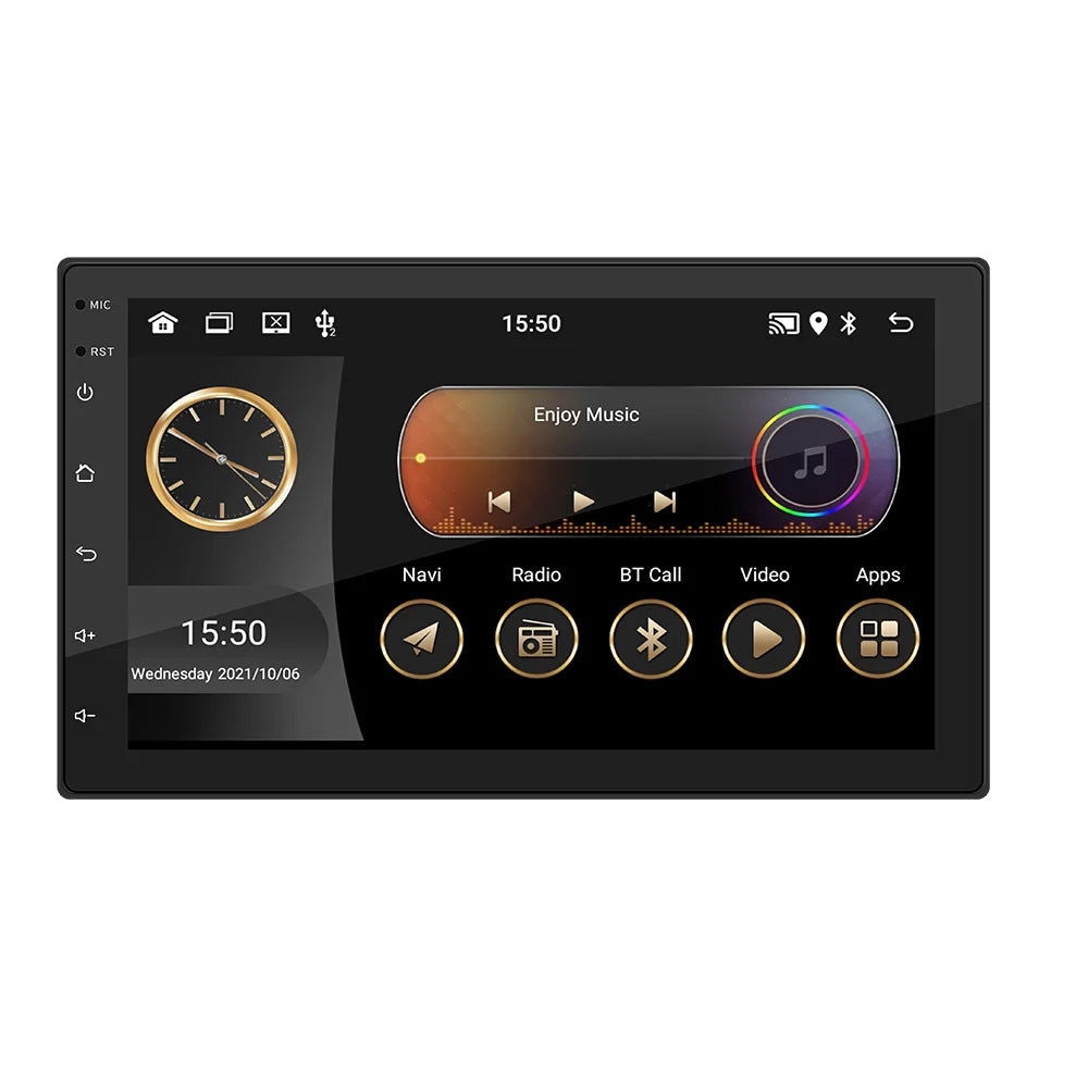 BQCC 4core 2 Din Car Radio Androidauto Carplay Android 11 4G GPS Car Audio 7"/9"/10" WIFI BT IPS Automotive Multimedia Player - Slobuy