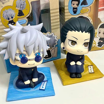 10cm Jujutsu Kaisen Mini Figures Satoru Gojo Figure Action Geto Suguru Figurine Q Version Anime Model PVC Collection Toys Statue - Slobuy