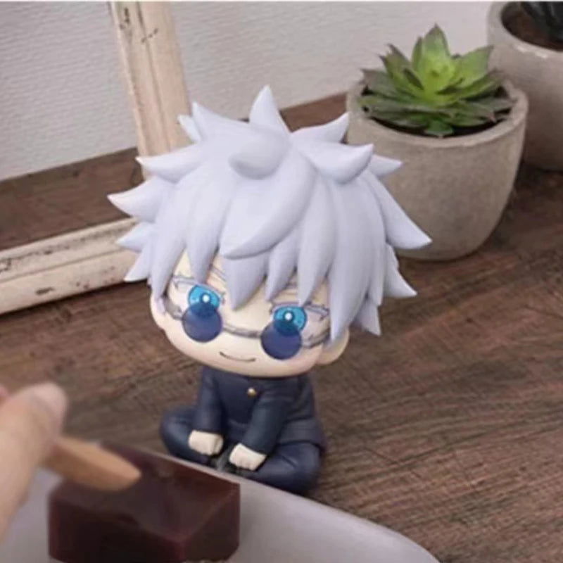10cm Jujutsu Kaisen Mini Figures Satoru Gojo Figure Action Geto Suguru Figurine Q Version Anime Model PVC Collection Toys Statue - Slobuy