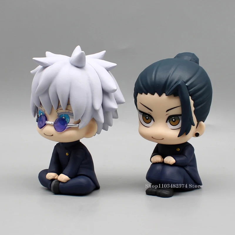 10cm Jujutsu Kaisen Mini Figures Satoru Gojo Figure Action Geto Suguru Figurine Q Version Anime Model PVC Collection Toys Statue - Slobuy