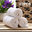 10pc White Soft Microfiber Fabric Face Towel Hotel Bath Towel Wash Cloths Hand Towels Portable Multifunctional Cleaning Towel - Slobuy