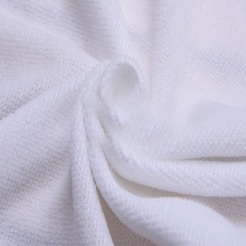 10pc White Soft Microfiber Fabric Face Towel Hotel Bath Towel Wash Cloths Hand Towels Portable Multifunctional Cleaning Towel - Slobuy