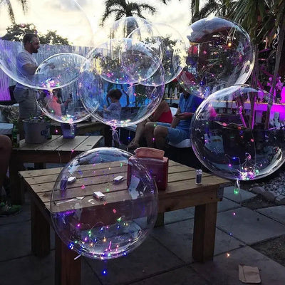 10pcs 10-24inch Transparent Bobo Bubble Balloon Clear Inflatable Air Helium Globos Wedding Birthday Party Decoration Baby Shower - Slobuy