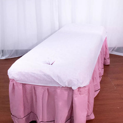 10pcs 110x215cm Disposable Sheets Table Cover For Business Trip Massage Bed Non-woven Spa Solid Salon Travel Tattoo Breathable - Slobuy